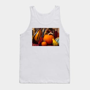 Pocket Violin And Pumpkins Tank Top